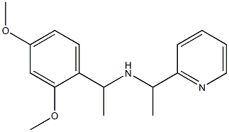 [1-(2,4-dimethoxyphenyl)ethyl][1-(pyridin-2-yl)ethyl]amine,,结构式