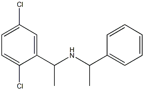 [1-(2,5-dichlorophenyl)ethyl](1-phenylethyl)amine Struktur