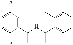 [1-(2,5-dichlorophenyl)ethyl][1-(2-methylphenyl)ethyl]amine Struktur