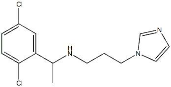 [1-(2,5-dichlorophenyl)ethyl][3-(1H-imidazol-1-yl)propyl]amine Structure