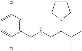 [1-(2,5-dichlorophenyl)ethyl][3-methyl-2-(pyrrolidin-1-yl)butyl]amine Structure