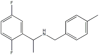 [1-(2,5-difluorophenyl)ethyl][(4-methylphenyl)methyl]amine,,结构式