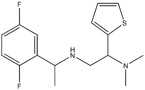 [1-(2,5-difluorophenyl)ethyl][2-(dimethylamino)-2-(thiophen-2-yl)ethyl]amine Structure
