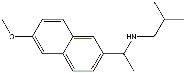 [1-(6-methoxynaphthalen-2-yl)ethyl](2-methylpropyl)amine Struktur