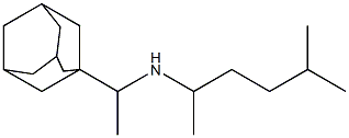 [1-(adamantan-1-yl)ethyl](5-methylhexan-2-yl)amine 化学構造式