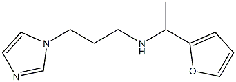[1-(furan-2-yl)ethyl][3-(1H-imidazol-1-yl)propyl]amine Structure
