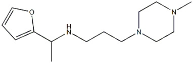 [1-(furan-2-yl)ethyl][3-(4-methylpiperazin-1-yl)propyl]amine,,结构式