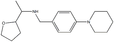 [1-(oxolan-2-yl)ethyl]({[4-(piperidin-1-yl)phenyl]methyl})amine Structure