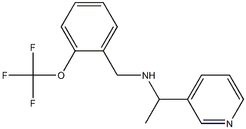 [1-(pyridin-3-yl)ethyl]({[2-(trifluoromethoxy)phenyl]methyl})amine|