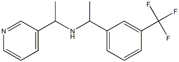 [1-(pyridin-3-yl)ethyl]({1-[3-(trifluoromethyl)phenyl]ethyl})amine Structure