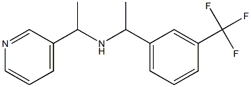 [1-(pyridin-3-yl)ethyl]({1-[3-(trifluoromethyl)phenyl]ethyl})amine|