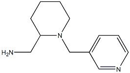 [1-(pyridin-3-ylmethyl)piperidin-2-yl]methanamine 化学構造式