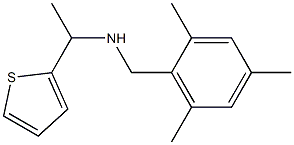 [1-(thiophen-2-yl)ethyl][(2,4,6-trimethylphenyl)methyl]amine Structure