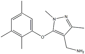 [1,3-dimethyl-5-(2,3,5-trimethylphenoxy)-1H-pyrazol-4-yl]methanamine 结构式