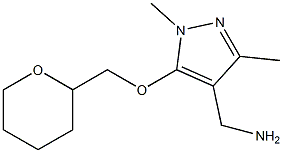 [1,3-dimethyl-5-(oxan-2-ylmethoxy)-1H-pyrazol-4-yl]methanamine