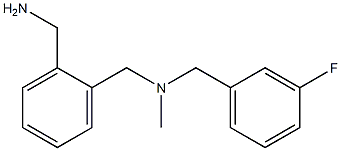 [2-({[(3-fluorophenyl)methyl](methyl)amino}methyl)phenyl]methanamine Structure