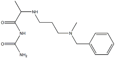 [2-({3-[benzyl(methyl)amino]propyl}amino)propanoyl]urea Structure