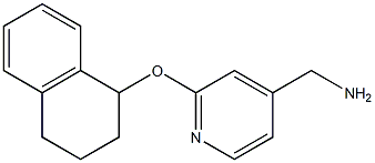 [2-(1,2,3,4-tetrahydronaphthalen-1-yloxy)pyridin-4-yl]methanamine,,结构式