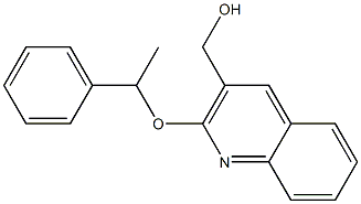 [2-(1-phenylethoxy)quinolin-3-yl]methanol Struktur