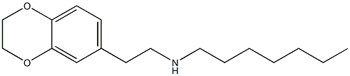 [2-(2,3-dihydro-1,4-benzodioxin-6-yl)ethyl](heptyl)amine Structure