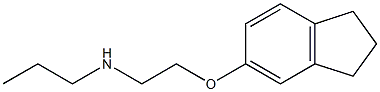 [2-(2,3-dihydro-1H-inden-5-yloxy)ethyl](propyl)amine,,结构式