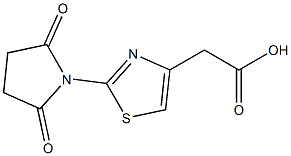 [2-(2,5-dioxopyrrolidin-1-yl)-1,3-thiazol-4-yl]acetic acid Structure