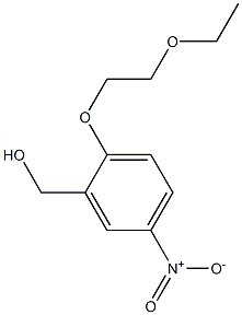 [2-(2-ethoxyethoxy)-5-nitrophenyl]methanol Struktur