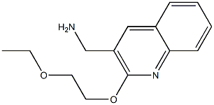 [2-(2-ethoxyethoxy)quinolin-3-yl]methanamine Struktur