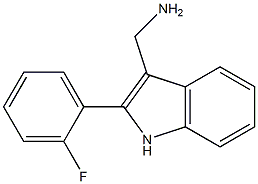 [2-(2-fluorophenyl)-1H-indol-3-yl]methanamine Structure