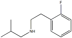 [2-(2-fluorophenyl)ethyl](2-methylpropyl)amine Struktur