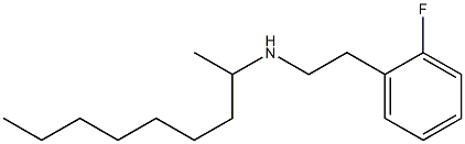 [2-(2-fluorophenyl)ethyl](nonan-2-yl)amine,,结构式