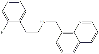 [2-(2-fluorophenyl)ethyl](quinolin-8-ylmethyl)amine Struktur