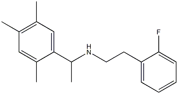 [2-(2-fluorophenyl)ethyl][1-(2,4,5-trimethylphenyl)ethyl]amine Structure