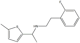 [2-(2-fluorophenyl)ethyl][1-(5-methylthiophen-2-yl)ethyl]amine