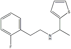 [2-(2-fluorophenyl)ethyl][1-(thiophen-2-yl)ethyl]amine 结构式