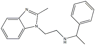 [2-(2-methyl-1H-1,3-benzodiazol-1-yl)ethyl](1-phenylethyl)amine Struktur