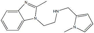 [2-(2-methyl-1H-1,3-benzodiazol-1-yl)ethyl][(1-methyl-1H-pyrrol-2-yl)methyl]amine,,结构式