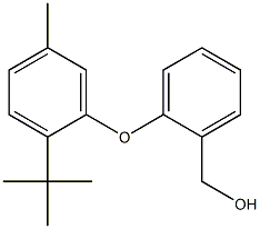 [2-(2-tert-butyl-5-methylphenoxy)phenyl]methanol Structure