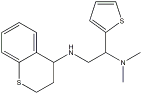 [2-(3,4-dihydro-2H-1-benzothiopyran-4-ylamino)-1-(thiophen-2-yl)ethyl]dimethylamine Struktur