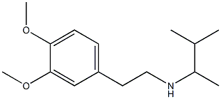 [2-(3,4-dimethoxyphenyl)ethyl](3-methylbutan-2-yl)amine 结构式
