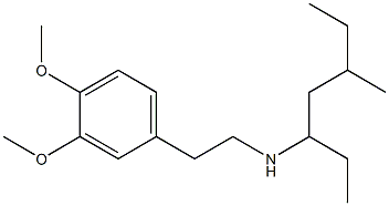 [2-(3,4-dimethoxyphenyl)ethyl](5-methylheptan-3-yl)amine,,结构式