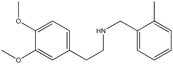 [2-(3,4-dimethoxyphenyl)ethyl][(2-methylphenyl)methyl]amine Struktur