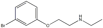 [2-(3-bromophenoxy)ethyl](ethyl)amine 结构式