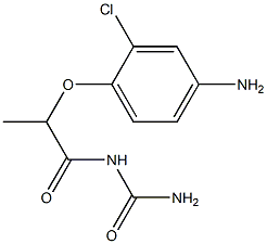 [2-(4-amino-2-chlorophenoxy)propanoyl]urea|