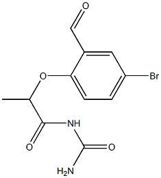 [2-(4-bromo-2-formylphenoxy)propanoyl]urea|