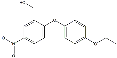 [2-(4-ethoxyphenoxy)-5-nitrophenyl]methanol Structure