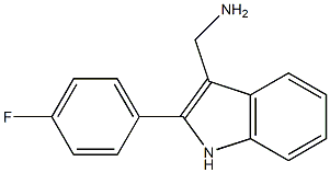 [2-(4-fluorophenyl)-1H-indol-3-yl]methanamine Structure