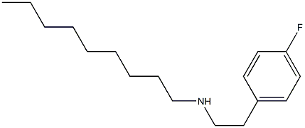 [2-(4-fluorophenyl)ethyl](nonyl)amine Struktur