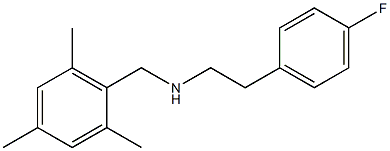 [2-(4-fluorophenyl)ethyl][(2,4,6-trimethylphenyl)methyl]amine 化学構造式