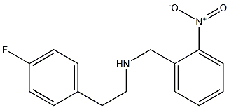 [2-(4-fluorophenyl)ethyl][(2-nitrophenyl)methyl]amine 化学構造式